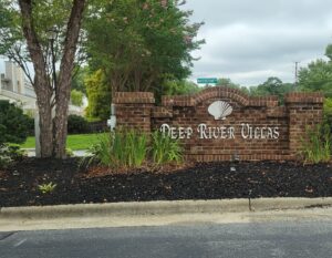 Entryway for the Deep River Villas Neighborhood